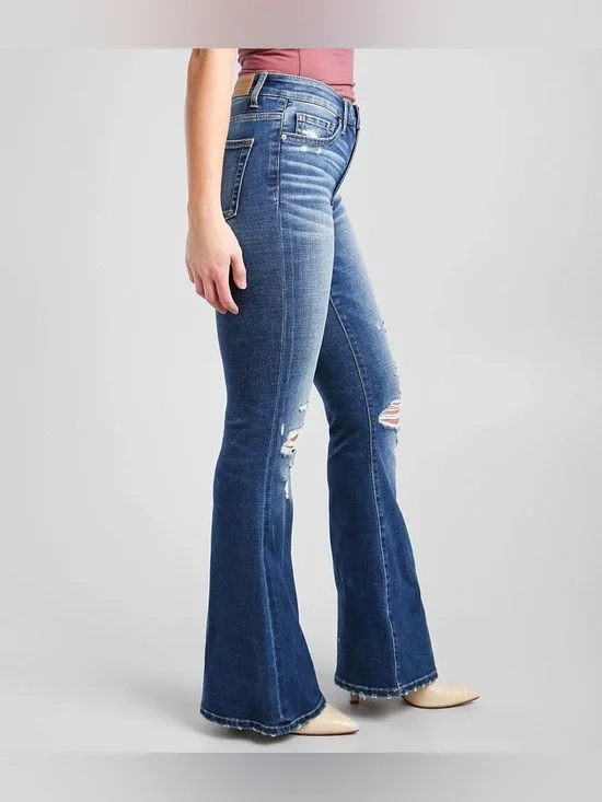 BKE Parker Super Flare High Rise Jean 27x 31 1/2 - Picture 2 of 13